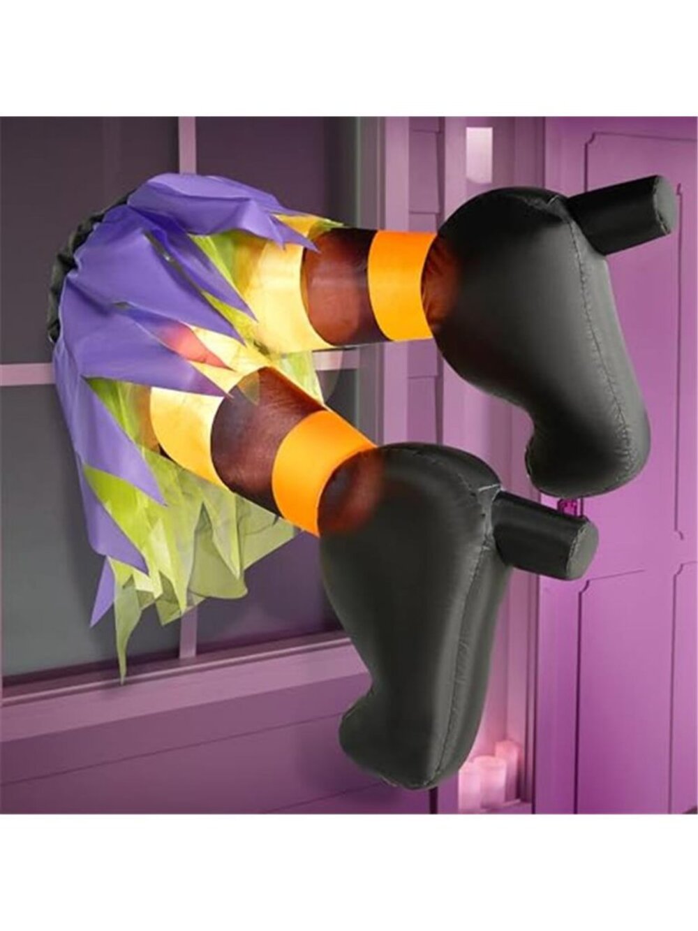 Joiedomi 3 FT Long Halloween Inflatable Witch Outdoor Decorations, Halloween